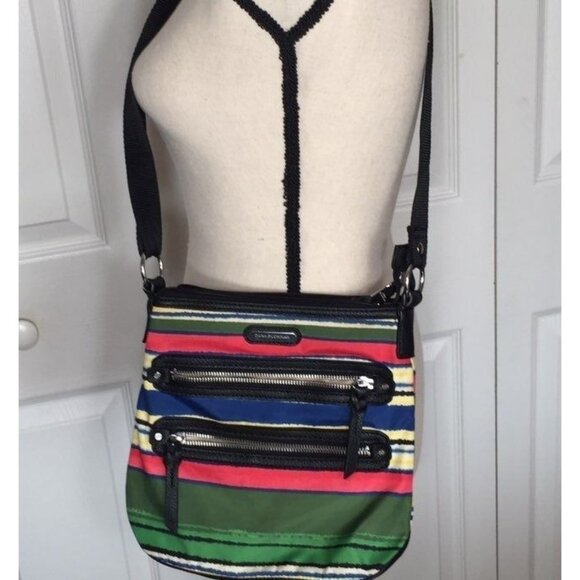 Dana Buchman Crossbody bag in fun stripes - Picture 3 of 8